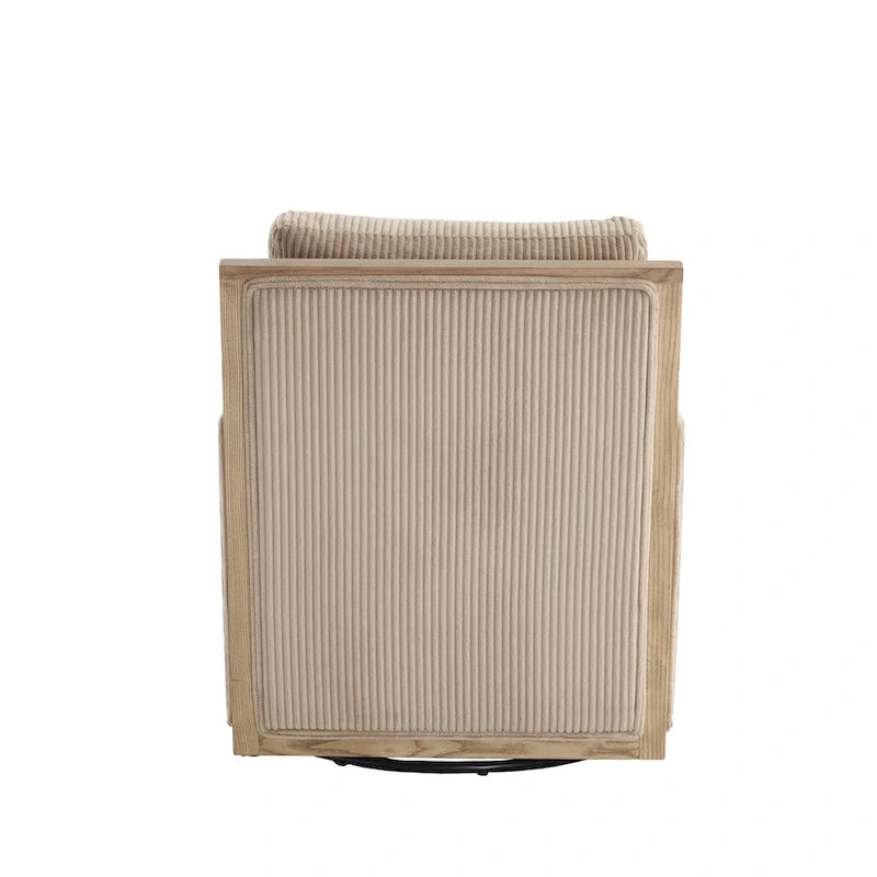 Fauteuil pivotant Camel 26.77 avec cadre en bois dur
