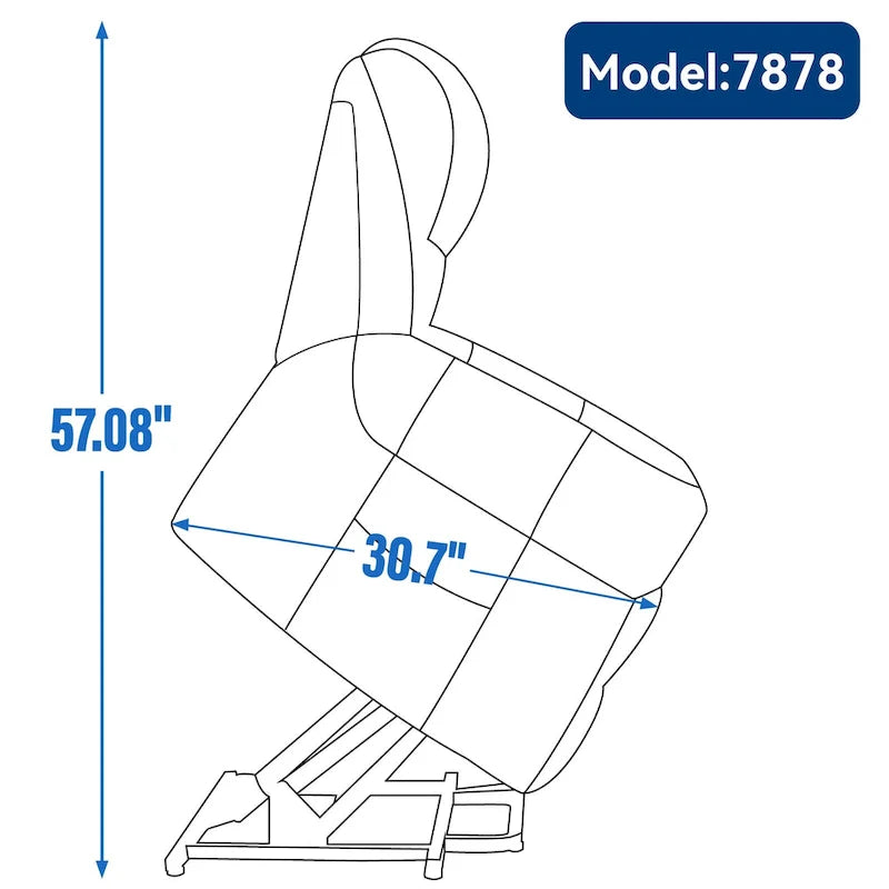 Fauteuil inclinable électrique en cuir véritable marron avec double moteur, massage chauffant, ports USB et inclinaison infinie