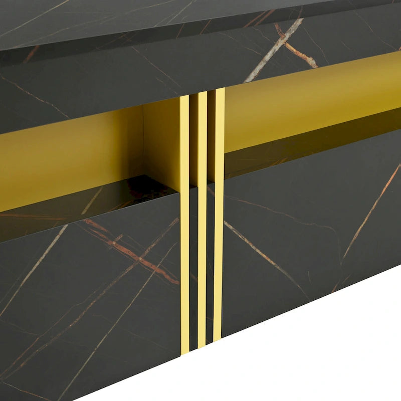 Table basse carrée moderne de 43,3 cm avec 4 tiroirs de rangement pour salon