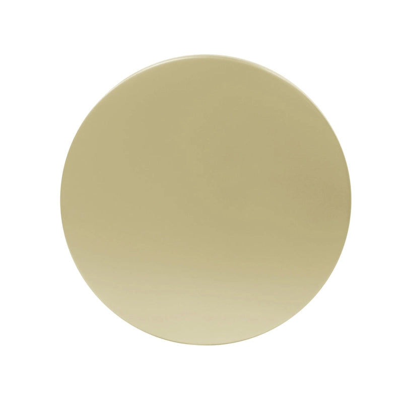 Table d'appoint ronde moderne de 15 pouces avec rayures verticales et structure en fer pour salon ou chambre