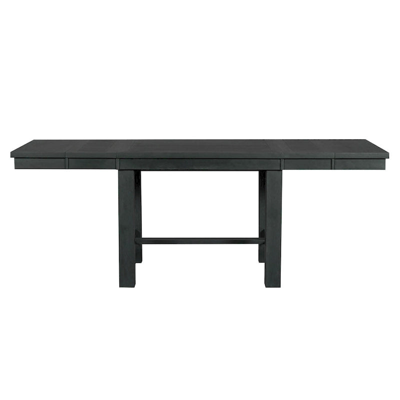 Ensemble de salle à manger en bois 6 pièces avec table extensible, 4 chaises et banc.