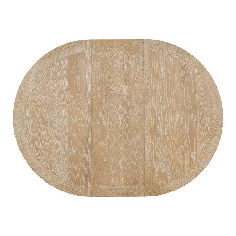 Ensemble de salle à manger en bois 5 pièces avec table ronde extensible et 4 chaises