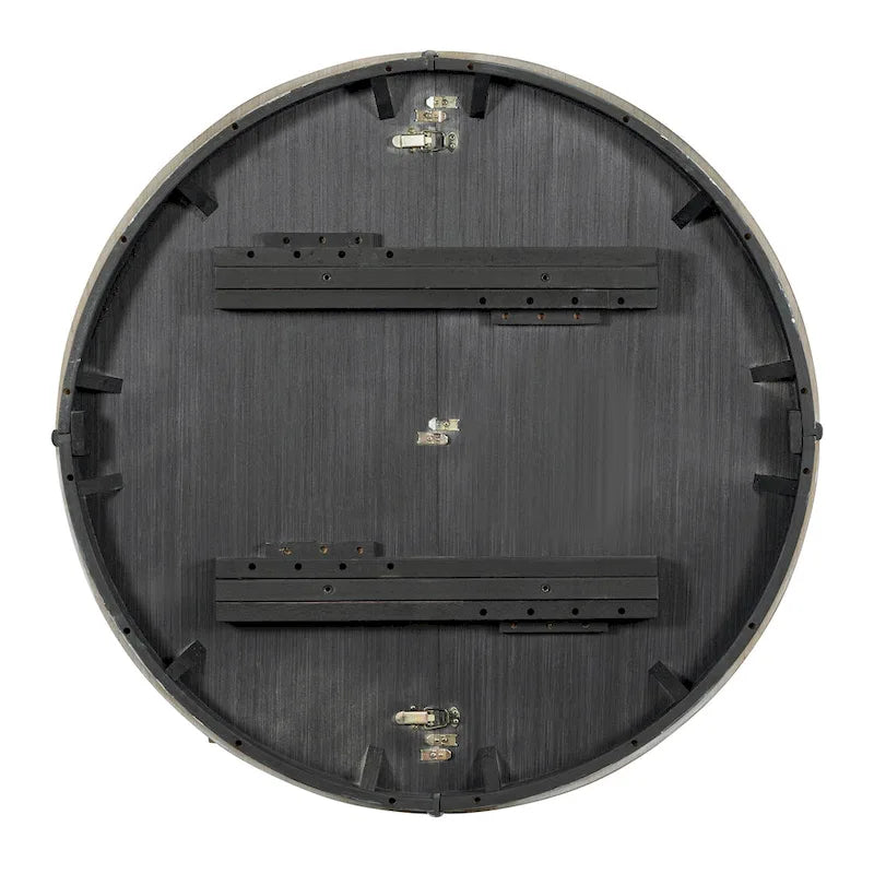 Ensemble de salle à manger en bois 5 pièces avec table ronde extensible et 4 chaises