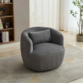 Fauteuil pivotant en velours côtelé
