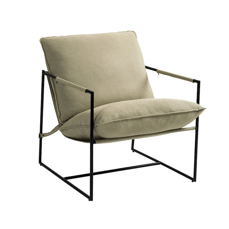 Fauteuil d'appoint à structure métallique, fauteuil suspendu avec coussin de sac