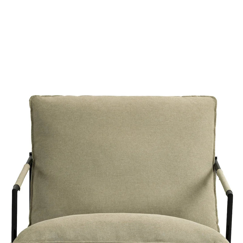 Fauteuil d'appoint à structure métallique, fauteuil suspendu avec coussin de sac