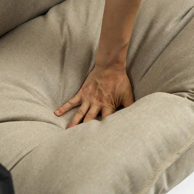 Fauteuil d'appoint à structure métallique, fauteuil suspendu avec coussin de sac