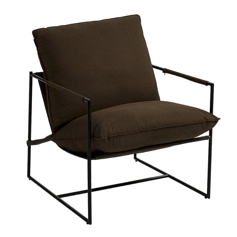 Fauteuil d'appoint à structure métallique, fauteuil suspendu avec coussin de sac