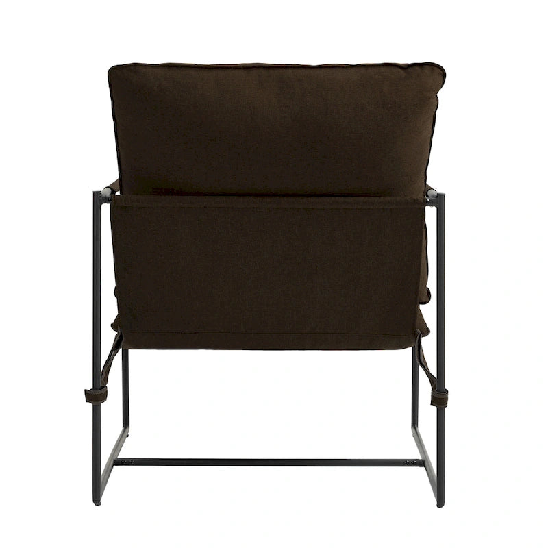 Fauteuil d'appoint à structure métallique, fauteuil suspendu avec coussin de sac
