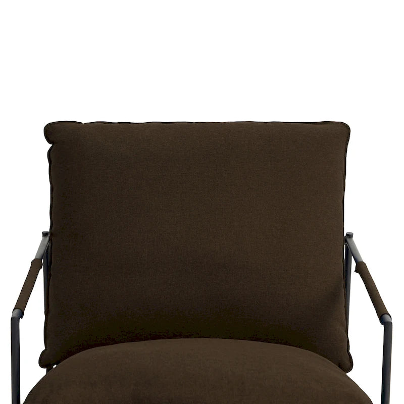 Fauteuil d'appoint à structure métallique, fauteuil suspendu avec coussin de sac