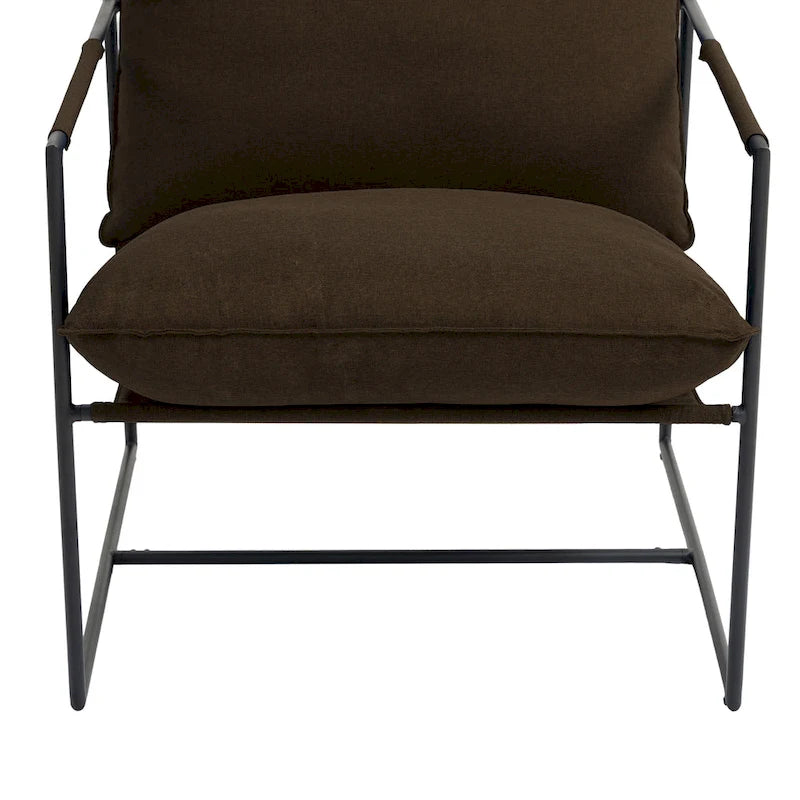 Fauteuil d'appoint à structure métallique, fauteuil suspendu avec coussin de sac