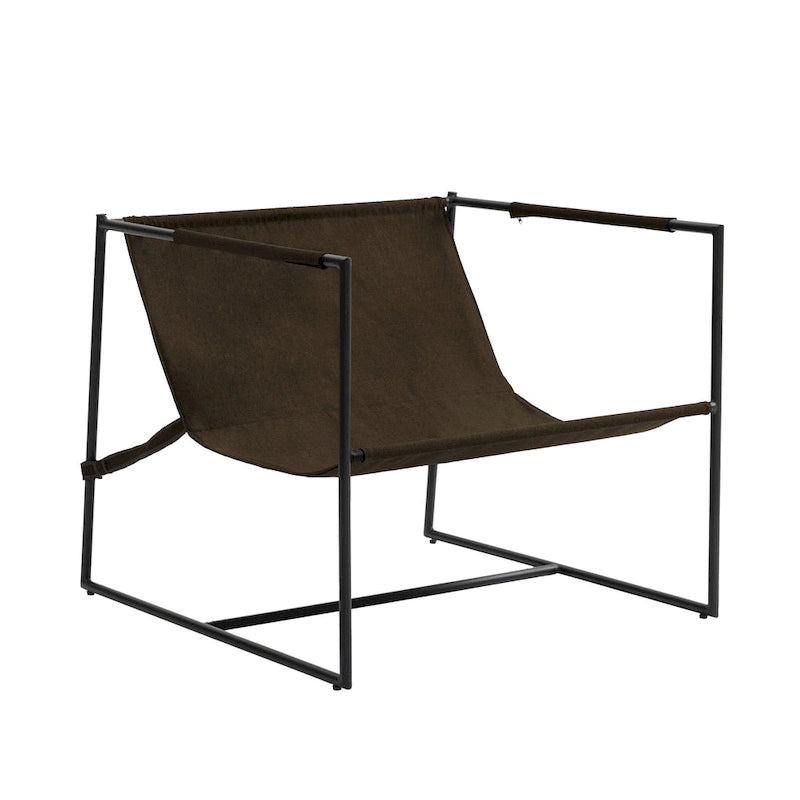 Fauteuil d'appoint à structure métallique, fauteuil suspendu avec coussin de sac