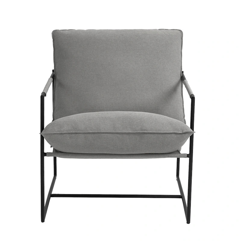 Fauteuil d'appoint à structure métallique, fauteuil suspendu avec coussin de sac