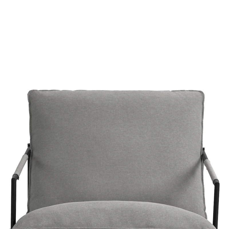 Fauteuil d'appoint à structure métallique, fauteuil suspendu avec coussin de sac