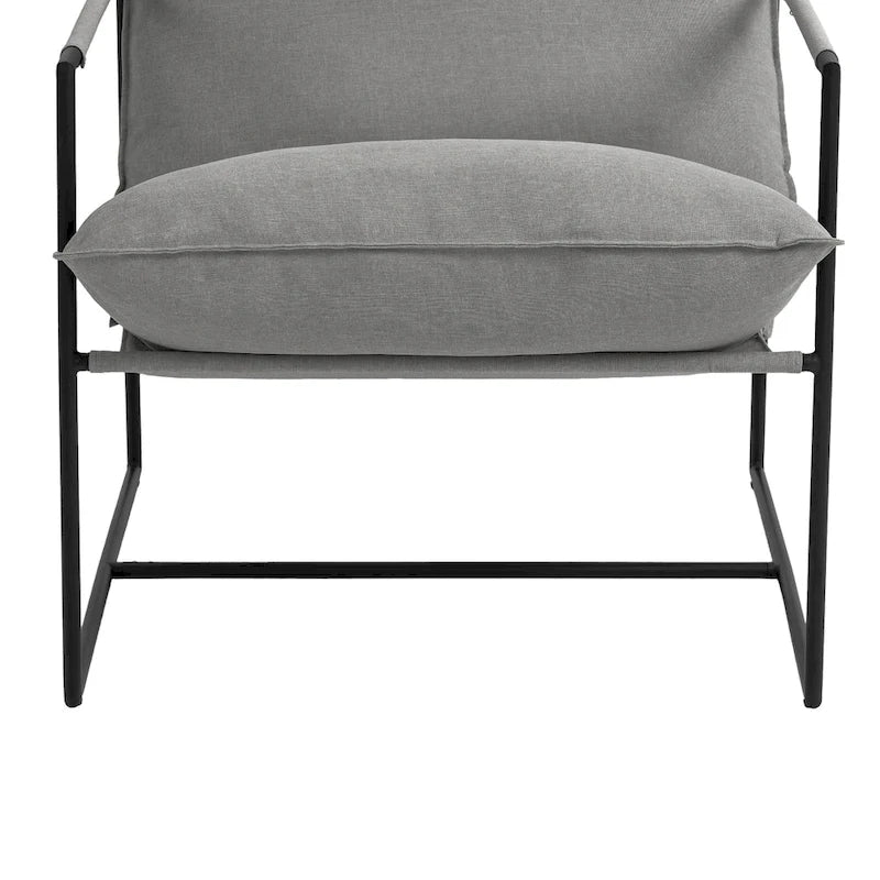 Fauteuil d'appoint à structure métallique, fauteuil suspendu avec coussin de sac