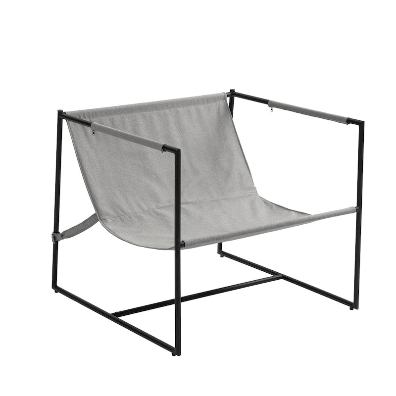 Fauteuil d'appoint à structure métallique, fauteuil suspendu avec coussin de sac