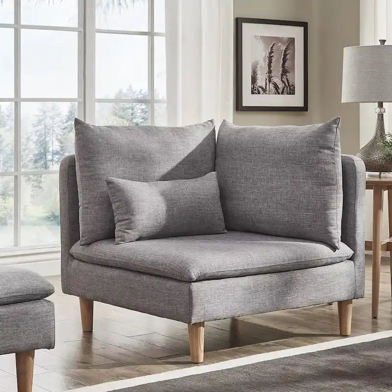 Fauteuil d'angle modulaire Malina style milieu du siècle par iNSPIRE Q Modern