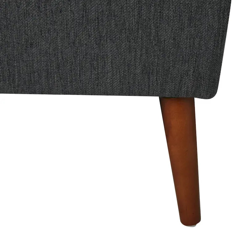 Canapé en tissu Braymer style moderne du milieu du siècle avec garniture cloutée par Christopher Knight Home