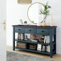 Console avec 2 étagères ouvertes - 16,00 x 50,00 x 30,00