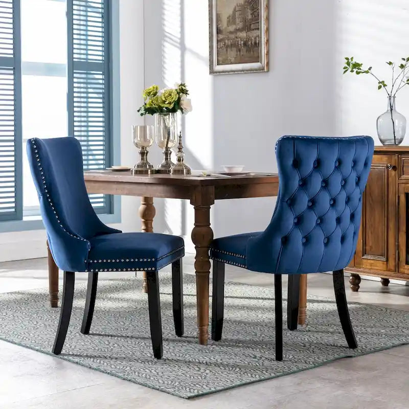 Chaise de salle à manger rembourrée à oreilles A&amp;A Furniture