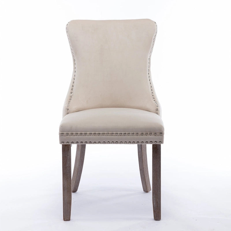 Chaise de salle à manger rembourrée à oreilles A&amp;A Furniture