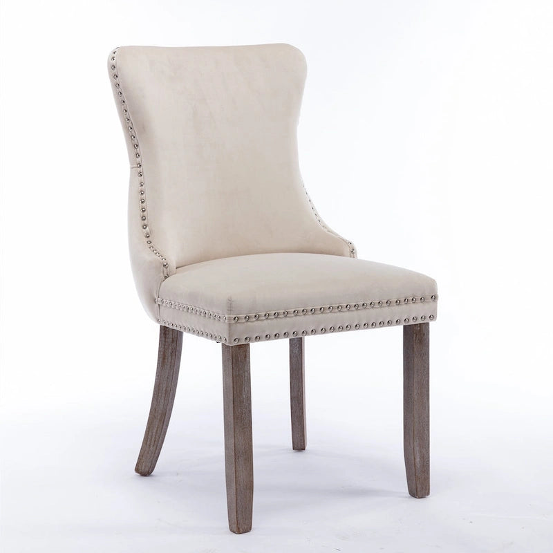 Chaise de salle à manger rembourrée à oreilles A&amp;A Furniture