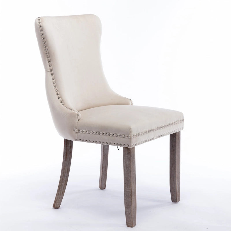 Chaise de salle à manger rembourrée à oreilles A&amp;A Furniture