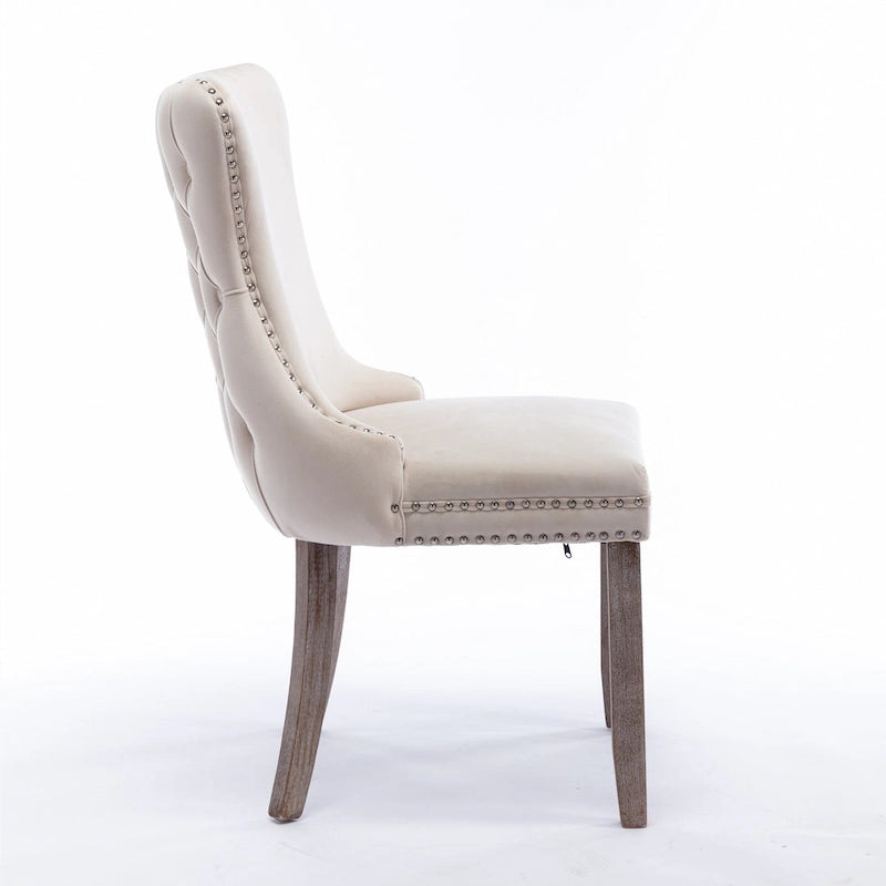 Chaise de salle à manger rembourrée à oreilles A&amp;A Furniture