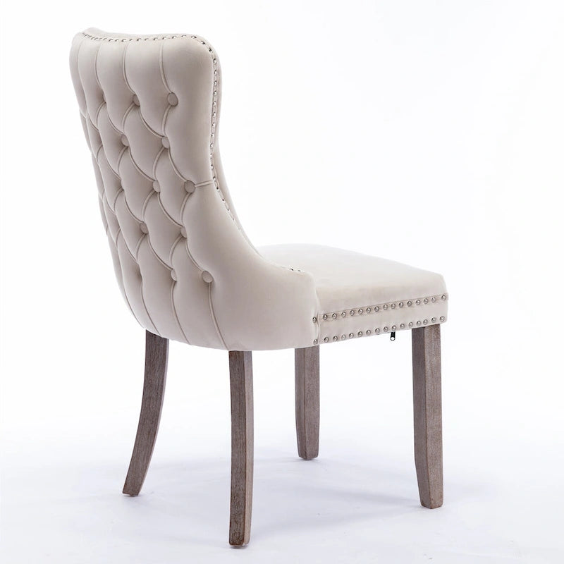 Chaise de salle à manger rembourrée à oreilles A&amp;A Furniture