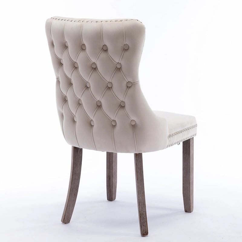 Chaise de salle à manger rembourrée à oreilles A&amp;A Furniture