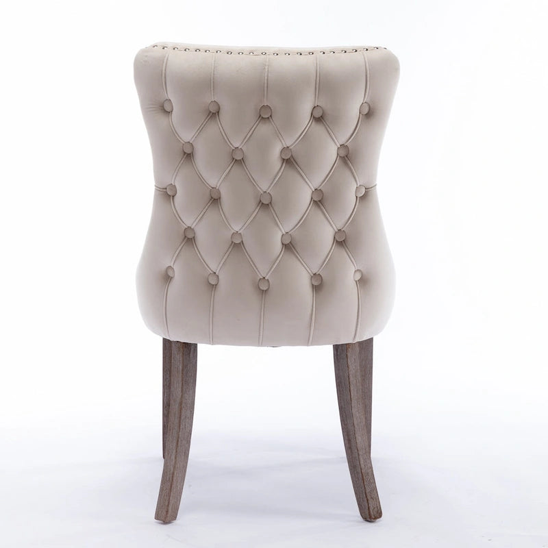 Chaise de salle à manger rembourrée à oreilles A&amp;A Furniture