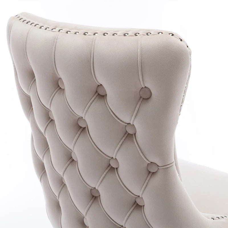 Chaise de salle à manger rembourrée à oreilles A&amp;A Furniture