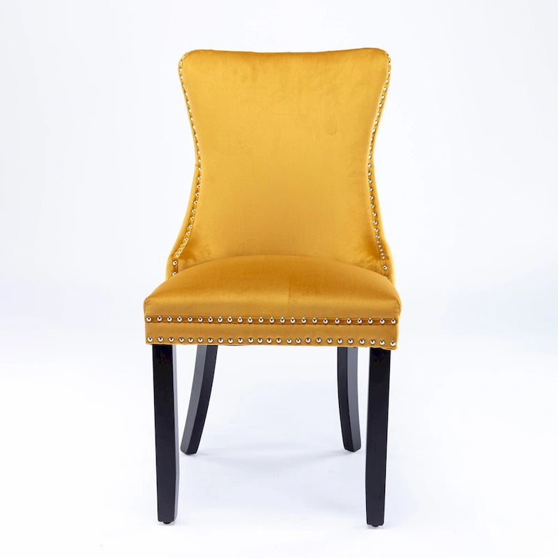 Chaise de salle à manger rembourrée à oreilles A&amp;A Furniture