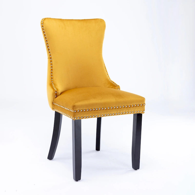Chaise de salle à manger rembourrée à oreilles A&amp;A Furniture