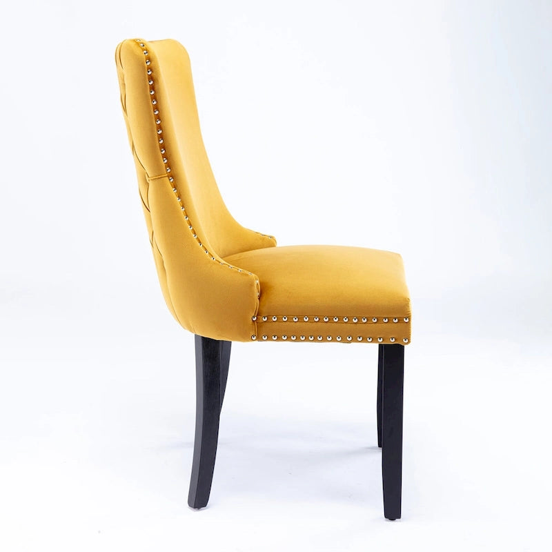 Chaise de salle à manger rembourrée à oreilles A&amp;A Furniture