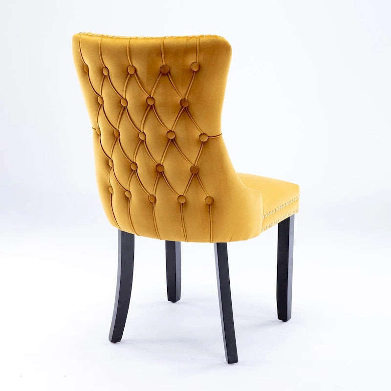 Chaise de salle à manger rembourrée à oreilles A&amp;A Furniture