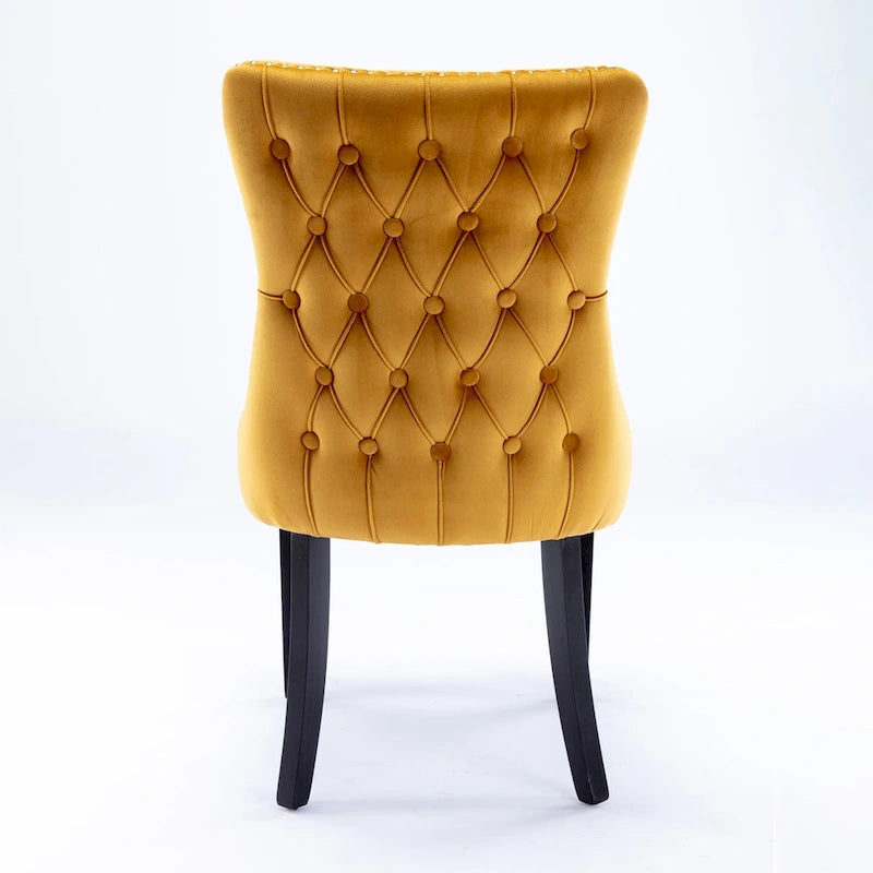 Chaise de salle à manger rembourrée à oreilles A&amp;A Furniture
