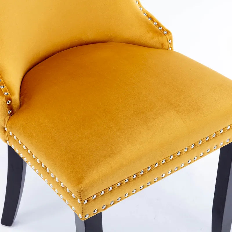 Chaise de salle à manger rembourrée à oreilles A&amp;A Furniture