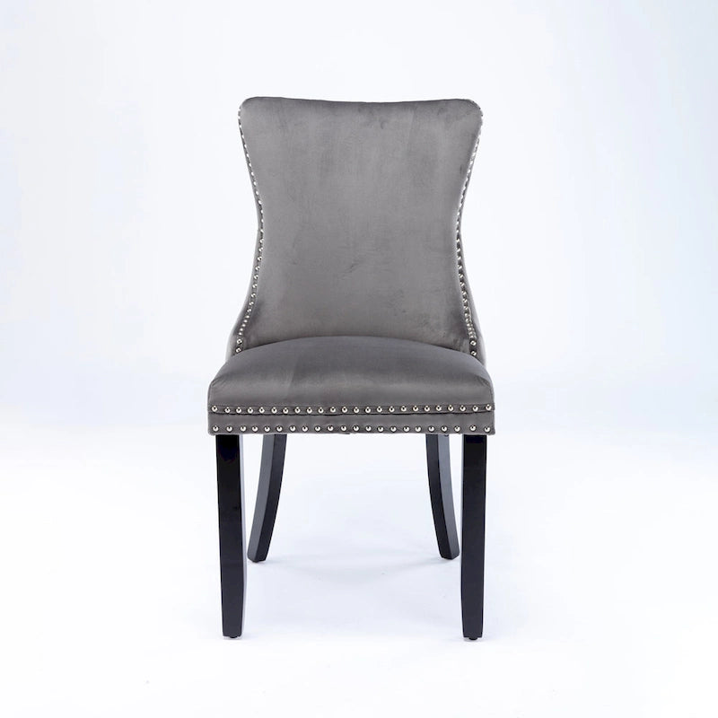 Chaise de salle à manger rembourrée à oreilles A&amp;A Furniture