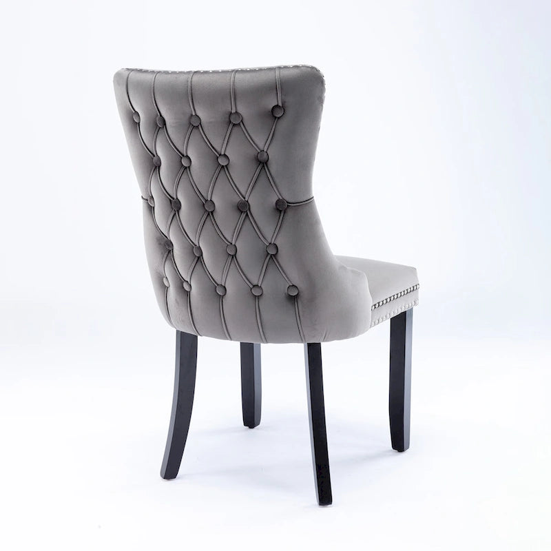 Chaise de salle à manger rembourrée à oreilles A&amp;A Furniture