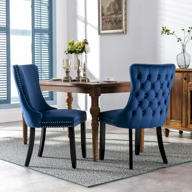 Chaise de salle à manger rembourrée à oreilles A&amp;A Furniture