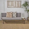 Christopher Knight Home Eulah Minimalist Wood and Fabric Right-Sided Sofa