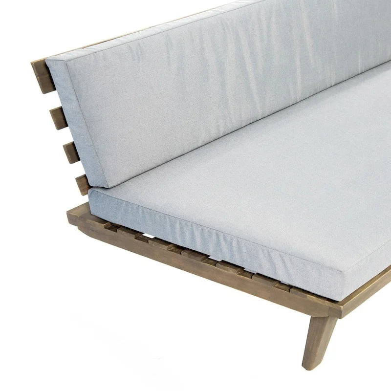 Canapé d'angle droit Eulah de Christopher Knight Home, minimaliste, en bois et tissu