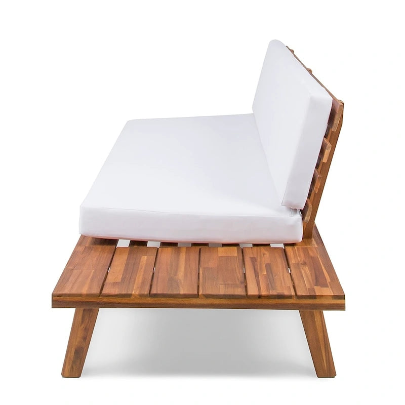 Canapé d'angle droit Eulah de Christopher Knight Home, minimaliste, en bois et tissu