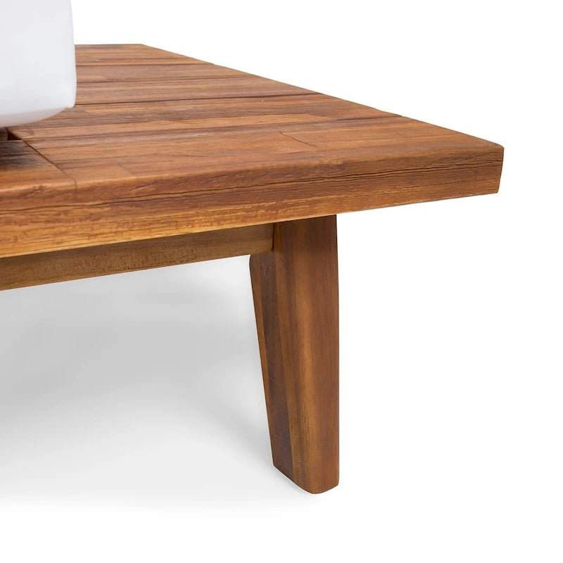 Canapé d'angle droit Eulah de Christopher Knight Home, minimaliste, en bois et tissu