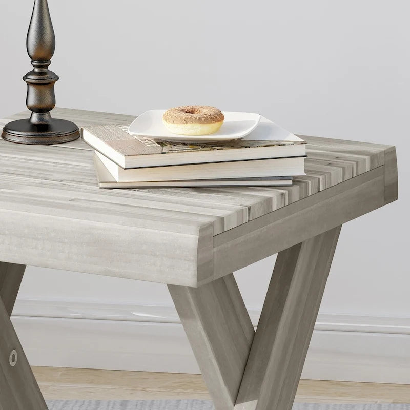 Table d'appoint Esmeralda Farmhouse en bois d'acacia par Christopher Knight Home