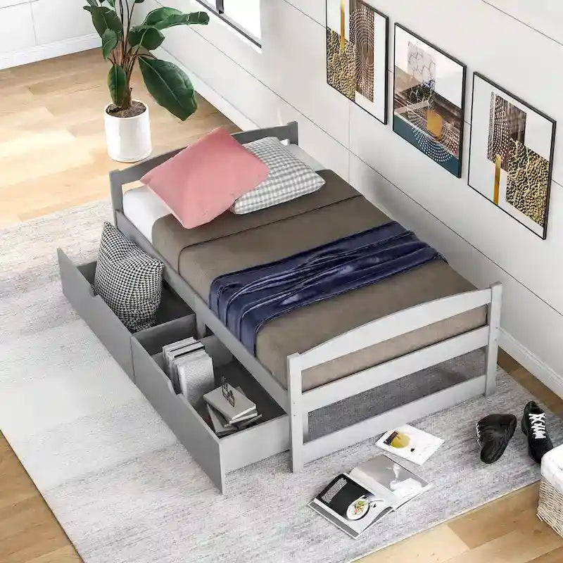 Lit plateforme simple