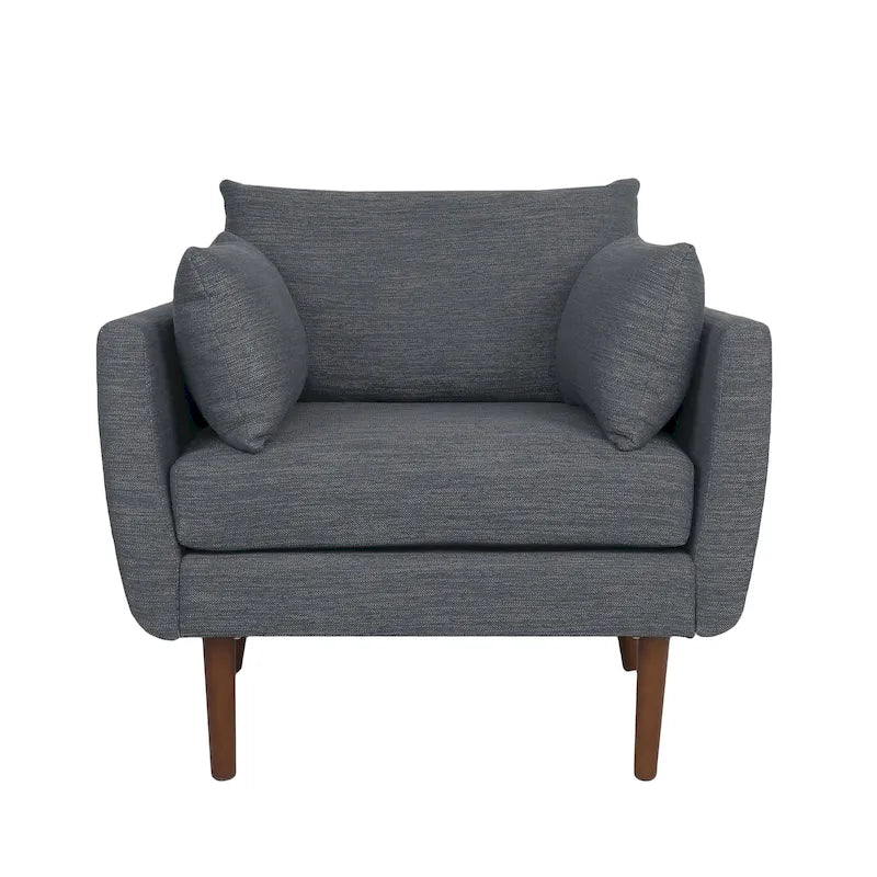 Fauteuil club rembourré Gould avec coussins décoratifs par Christopher Knight Home