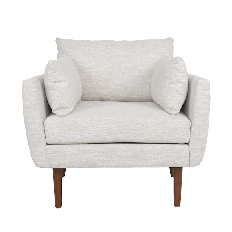 Fauteuil club rembourré Gould avec coussins décoratifs par Christopher Knight Home