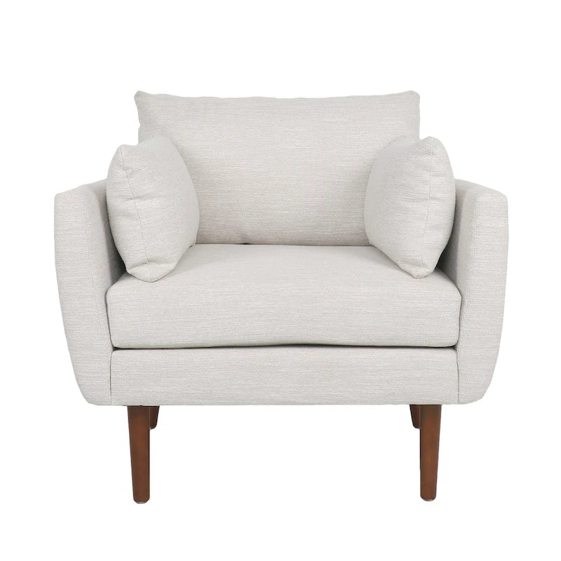 Fauteuil club rembourré Gould avec coussins décoratifs par Christopher Knight Home